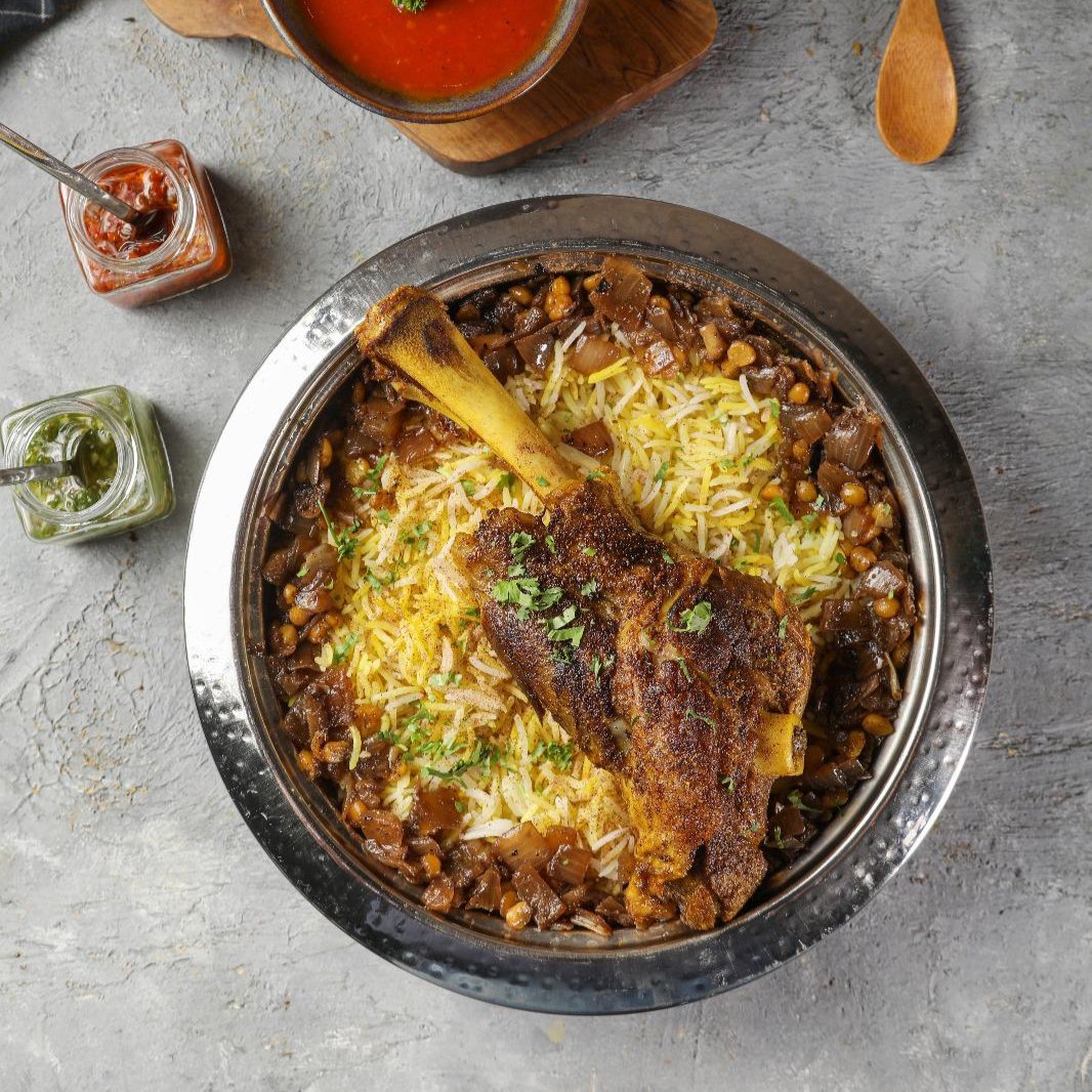 Lamb Shank Majbous - مجبوس موزات لحم